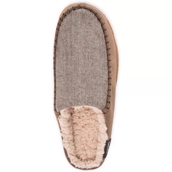 MUK LUKS Mens Staughton Clog SlippersTaupe