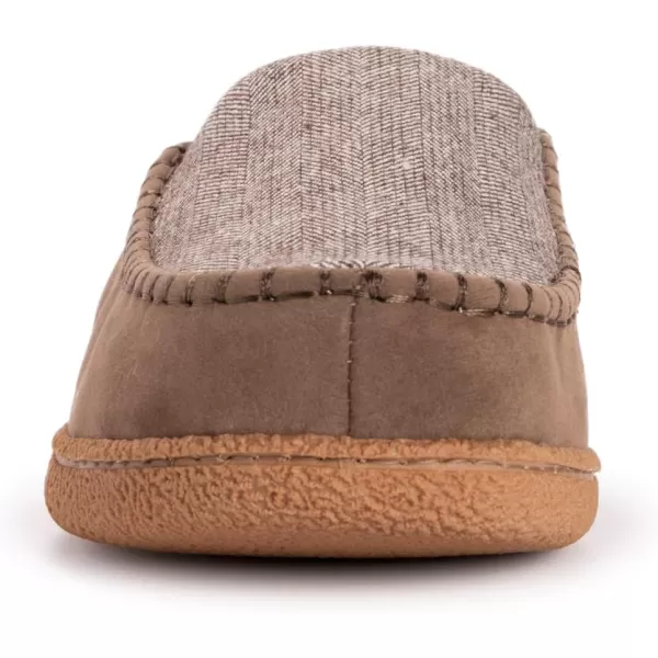 MUK LUKS Mens Staughton Clog SlippersTaupe