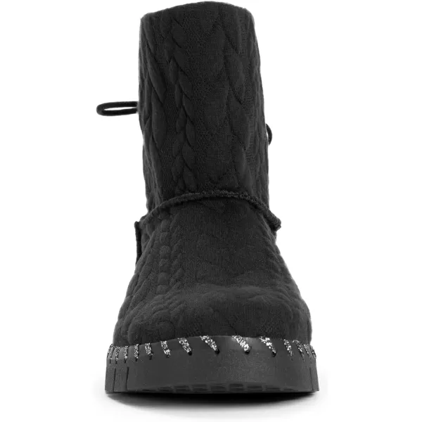 MUK LUKS Mens Womens Flexi Hoboken Boot FashionBlack