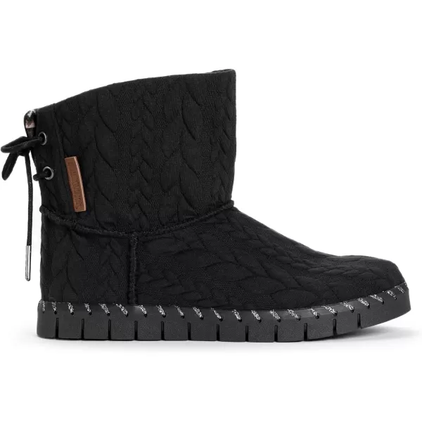 MUK LUKS Mens Womens Flexi Hoboken Boot FashionBlack