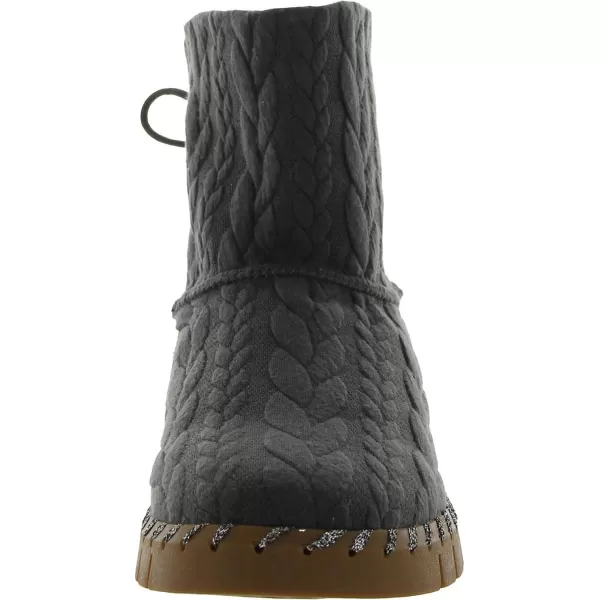 MUK LUKS Mens Womens Flexi Hoboken Boot FashionDark Heather Grey