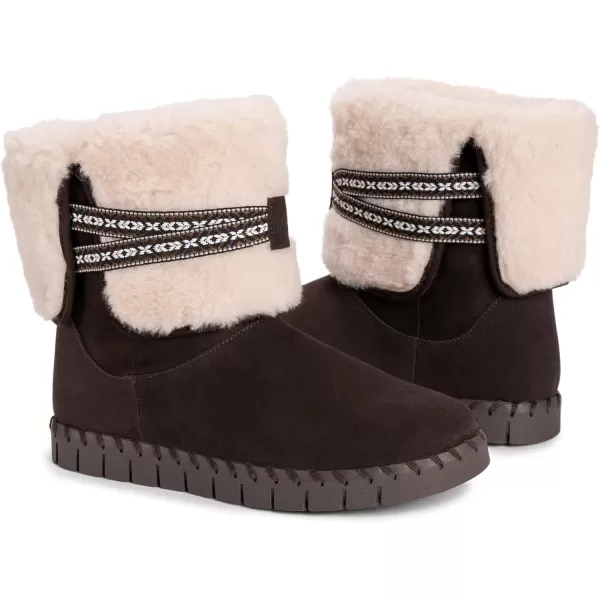 MUK LUKS Mens Womens Flexi Montauk Boots FashionChocolate