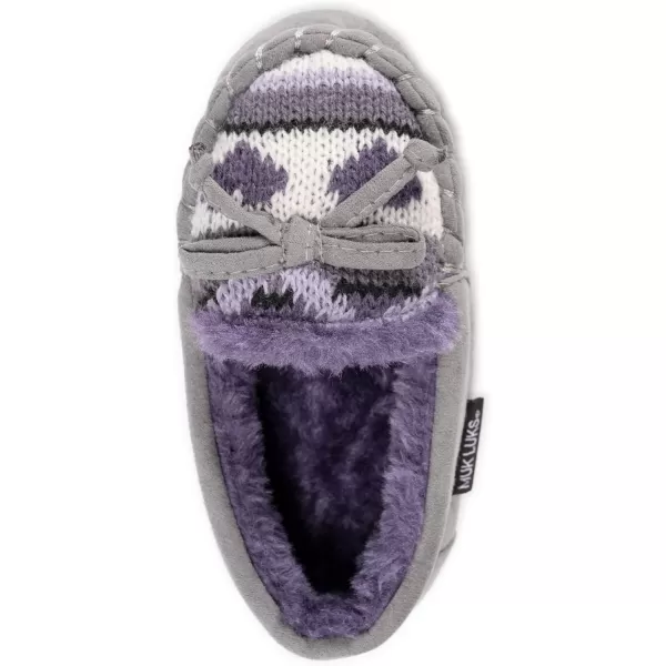 MUK LUKS UnisexChild Patterned MoccasinsPurple