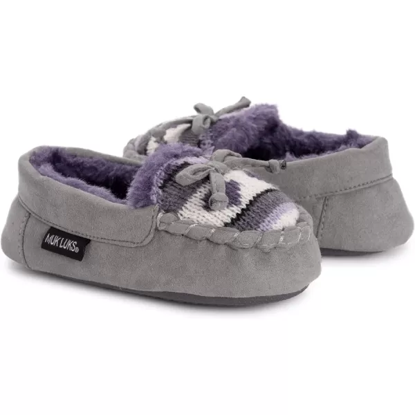 MUK LUKS UnisexChild Patterned MoccasinsPurple