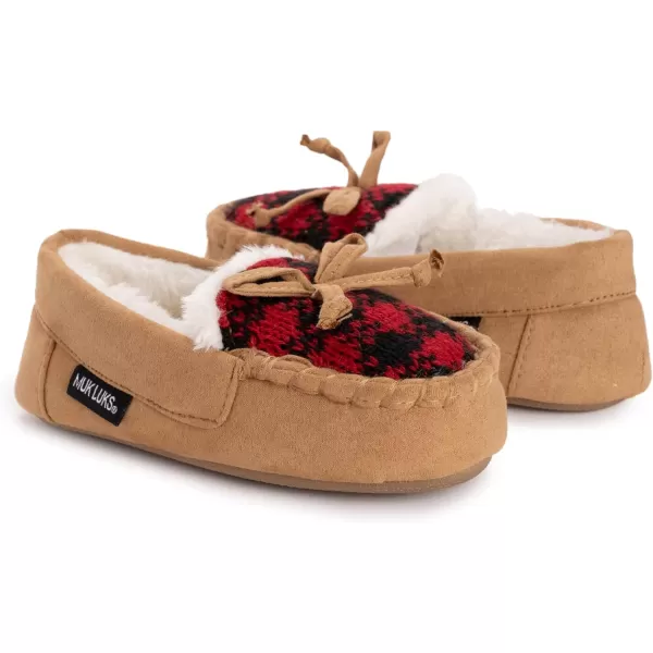 MUK LUKS UnisexChild Patterned MoccasinsTan