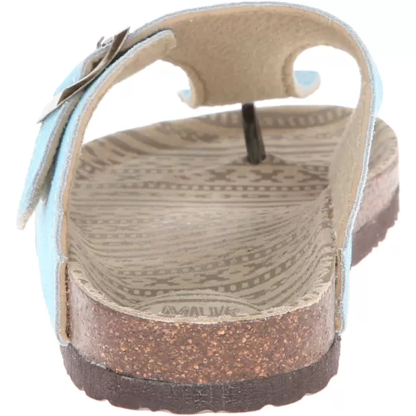 MUK LUKS Womens 1 Buckle Gladiator SandalLight Blue