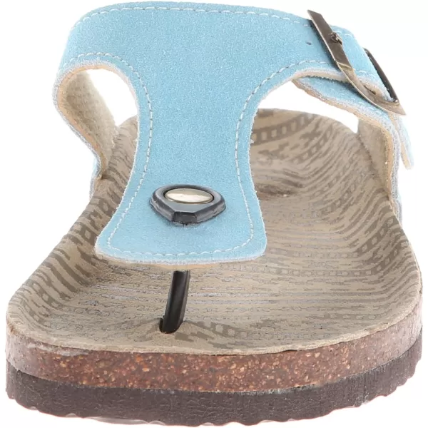 MUK LUKS Womens 1 Buckle Gladiator SandalLight Blue