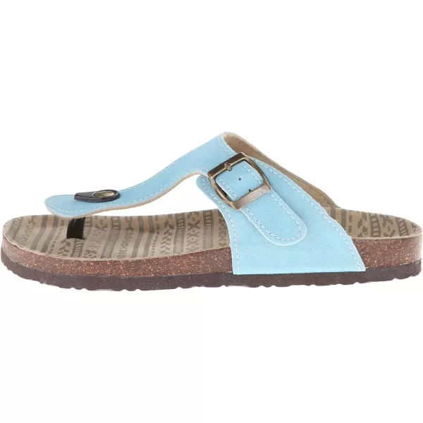 MUK LUKS Womens 1 Buckle Gladiator SandalLight Blue