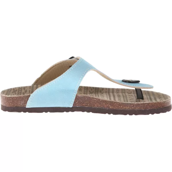 MUK LUKS Womens 1 Buckle Gladiator SandalLight Blue