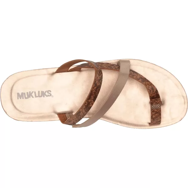 MUK LUKS Womens About Town SandalGoldRose