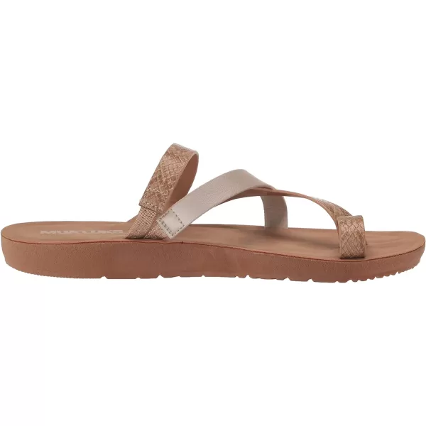 MUK LUKS Womens About Town SandalMetallic Pearl