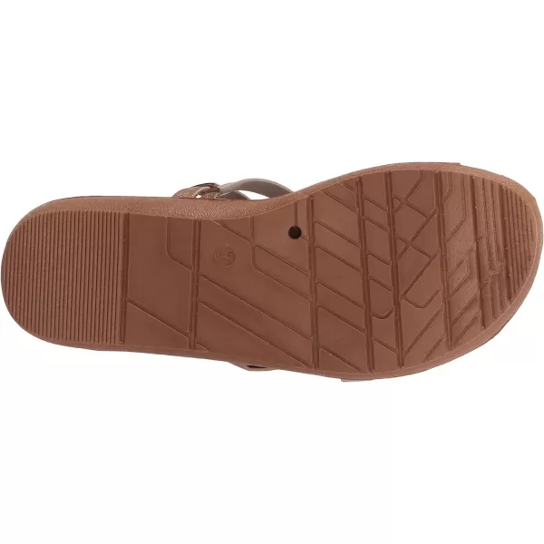MUK LUKS Womens About Town SandalMetallic Pearl