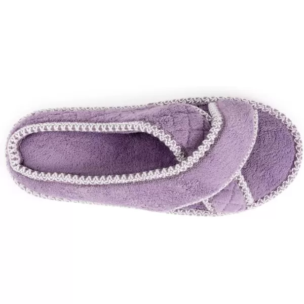 MUK LUKS Womens Ada Chenille Crossband SlippersLilac