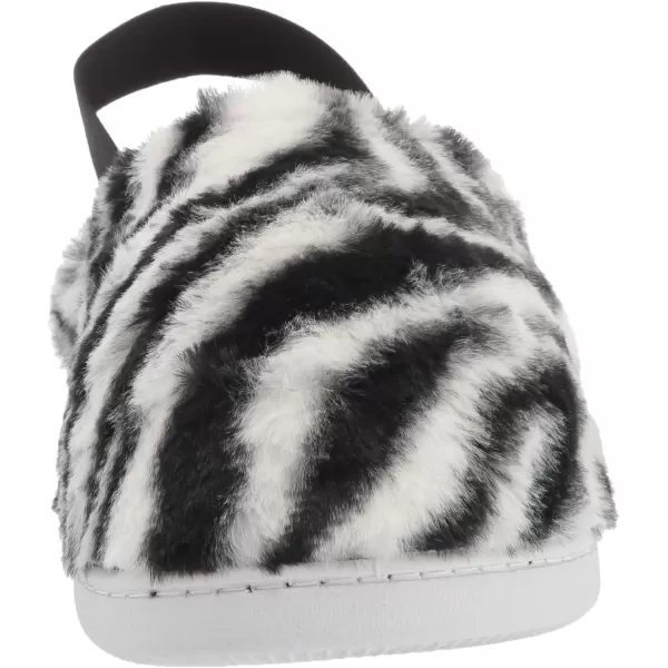 MUK LUKS Womens Adaline SlipperZebra BlackWhite