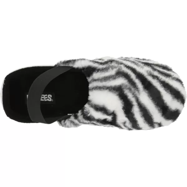 MUK LUKS Womens Adaline SlipperZebra BlackWhite