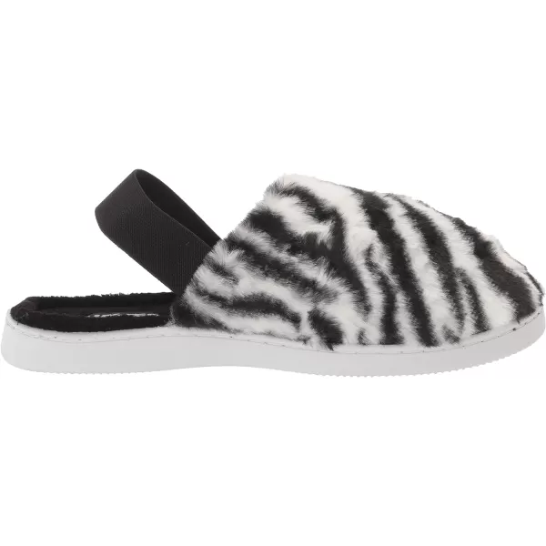 MUK LUKS Womens Adaline SlipperZebra BlackWhite