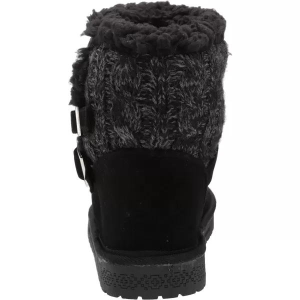 MUK LUKS Womens Alyx Fashion BootsBlackDark Grey