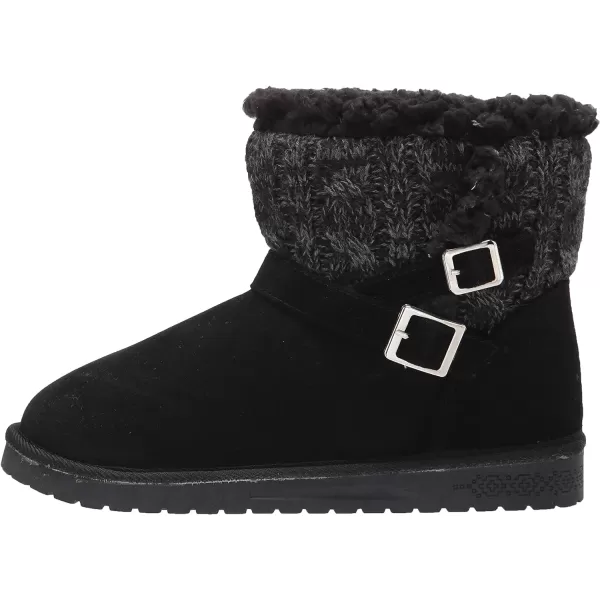 MUK LUKS Womens Alyx Fashion BootsBlackDark Grey