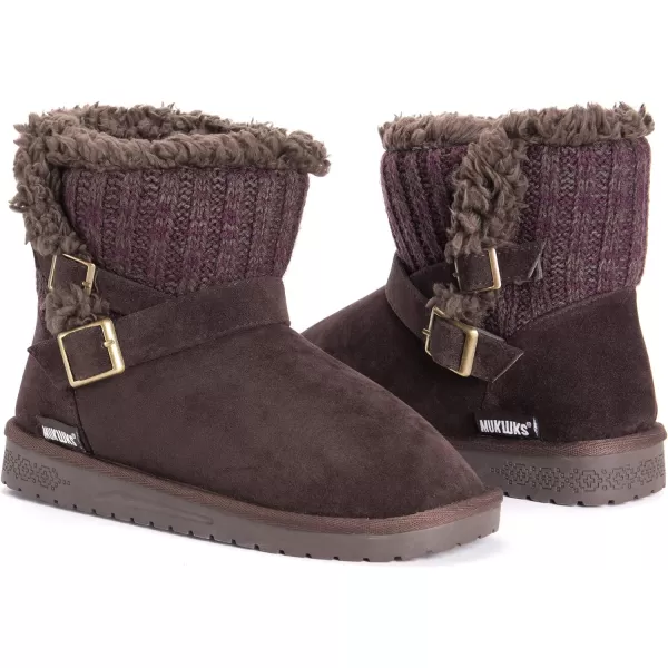 MUK LUKS Womens Alyx Fashion BootsBrown