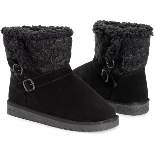 MUK LUKS Womens Alyx Fashion BootsEbony