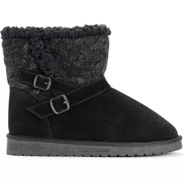 MUK LUKS Womens Alyx Fashion BootsEbony