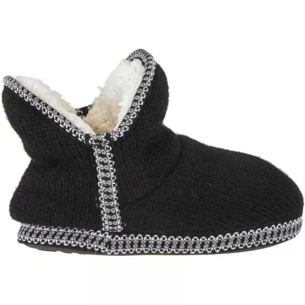 MUK LUKS Womens Amira Short Slipper BootieBlack