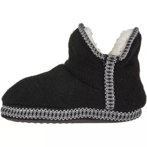 MUK LUKS Womens Amira Short Slipper BootieBlack