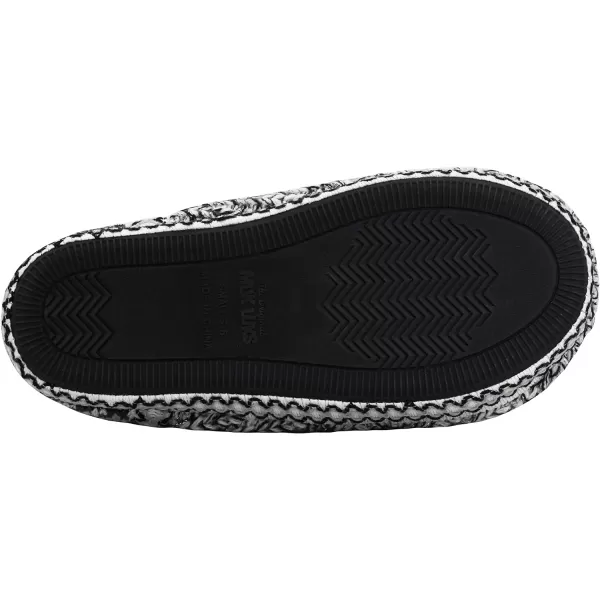 MUK LUKS Womens Amira Short Slipper BootieBlackWhite Boho