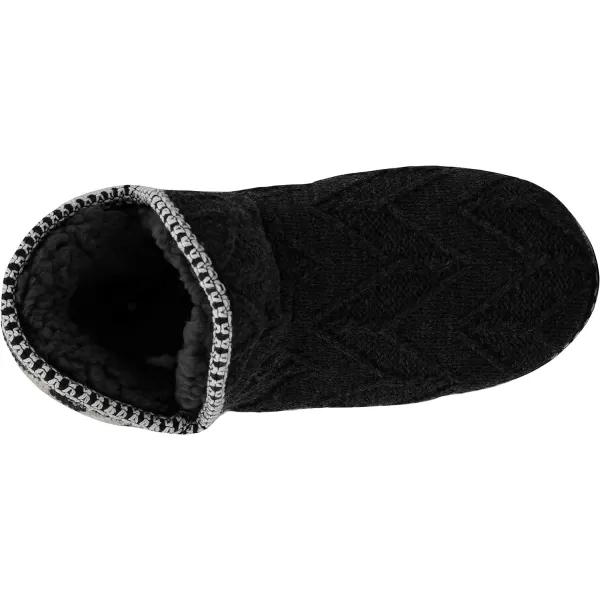 MUK LUKS Womens Amira Short Slipper BootieDark GreyHeather