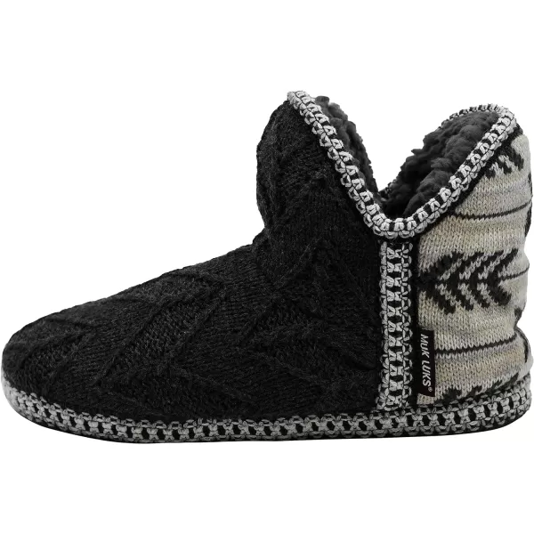 MUK LUKS Womens Amira Short Slipper BootieDark GreyHeather