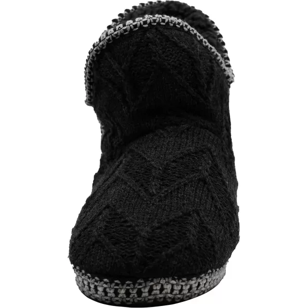 MUK LUKS Womens Amira Short Slipper BootieDark GreyHeather