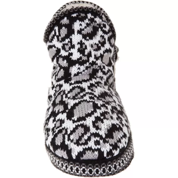 MUK LUKS Womens Amira Short Slipper BootieLeopard