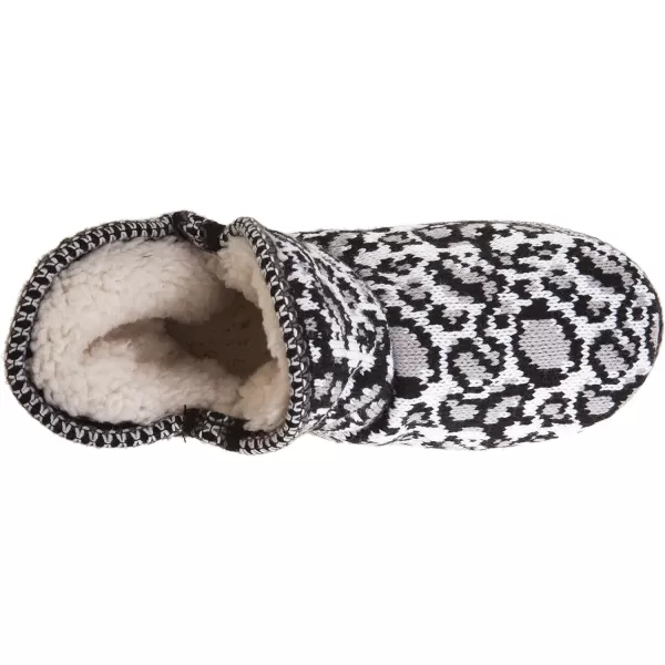 MUK LUKS Womens Amira Short Slipper BootieLeopard