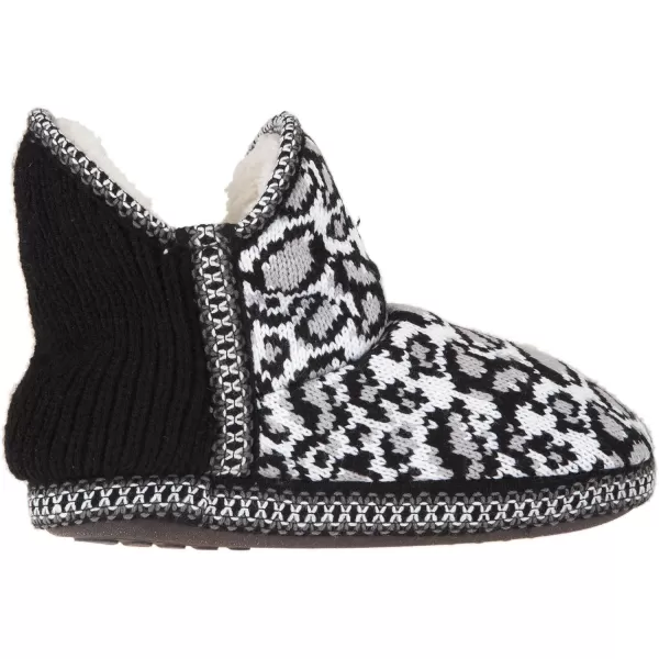 MUK LUKS Womens Amira Short Slipper BootieLeopard