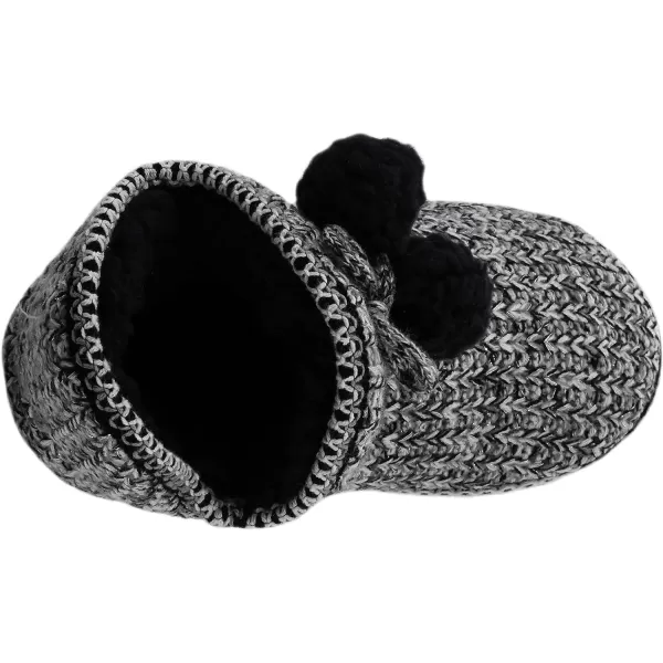 MUK LUKS Womens Amira Short Slipper BootieLight Grey