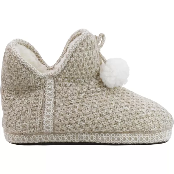 MUK LUKS Womens Amira Short Slipper BootieOatmeal