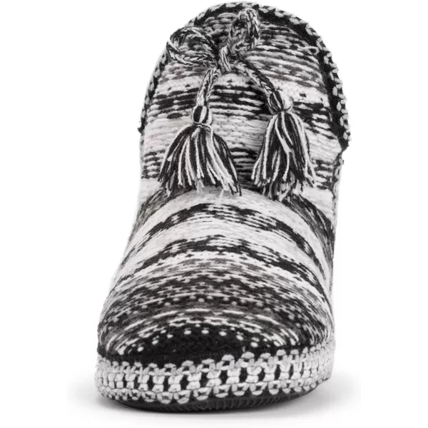 MUK LUKS Womens Amira SlippersBlackWhite