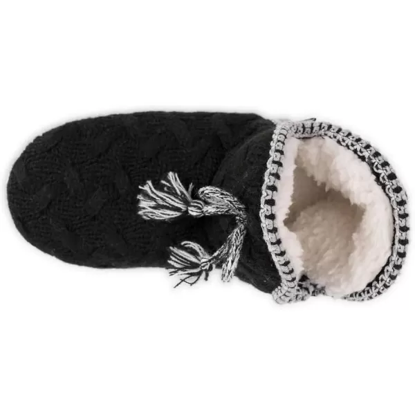 MUK LUKS Womens Amira SlippersBlackWhite Boho