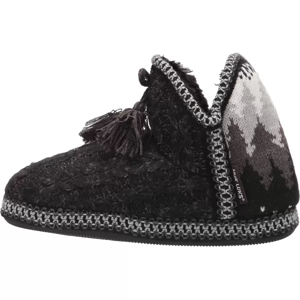 MUK LUKS Womens Amira SlippersEbonyDark Grey Heather