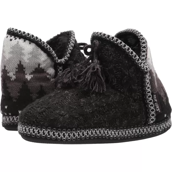 MUK LUKS Womens Amira SlippersEbonyDark Grey Heather