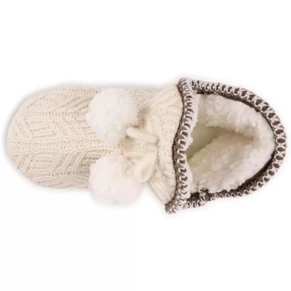 MUK LUKS Womens Amira SlippersIvoryRosy