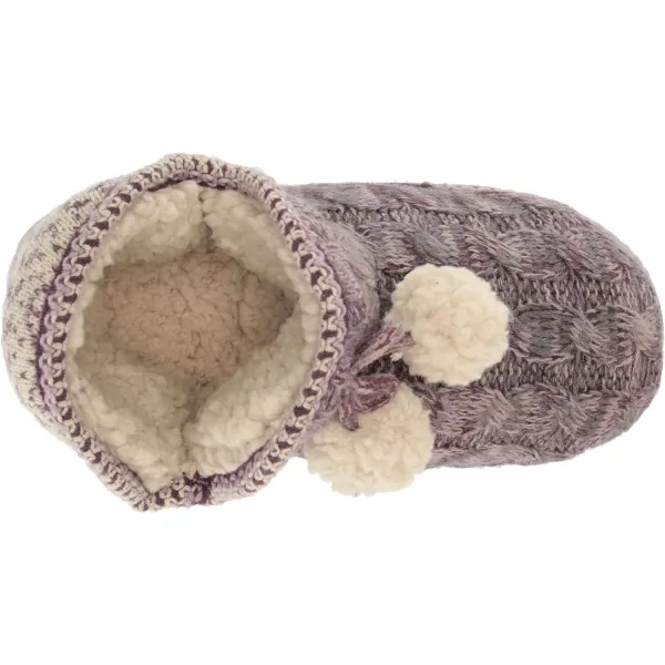 MUK LUKS Womens Amira SlippersOatmealPurple