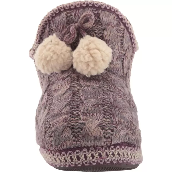 MUK LUKS Womens Amira SlippersOatmealPurple