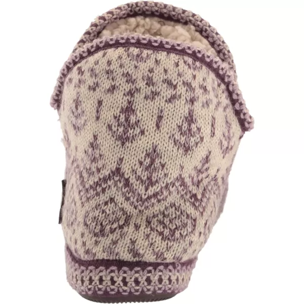 MUK LUKS Womens Amira SlippersOatmealPurple