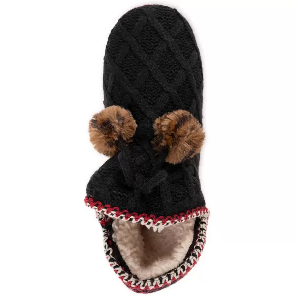 MUK LUKS Womens Amira SlippersRedBlack