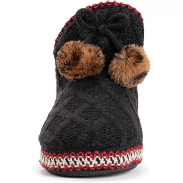 MUK LUKS Womens Amira SlippersRedBlack