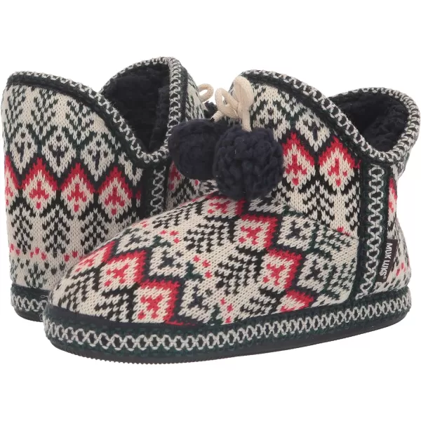 MUK LUKS Womens Amira SlippersVanillaNavy