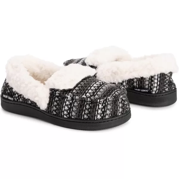 MUK LUKS Womens Anais Moccasin SlippersBlack