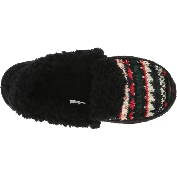 MUK LUKS Womens Anais Moccasin SlippersBlack Geo