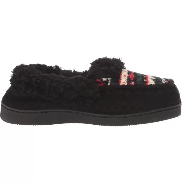 MUK LUKS Womens Anais Moccasin SlippersBlack Geo